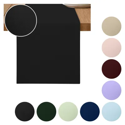 Produktbild von Zarter GLATTER TISCHLÄUFER, schwarz 40x275 cm