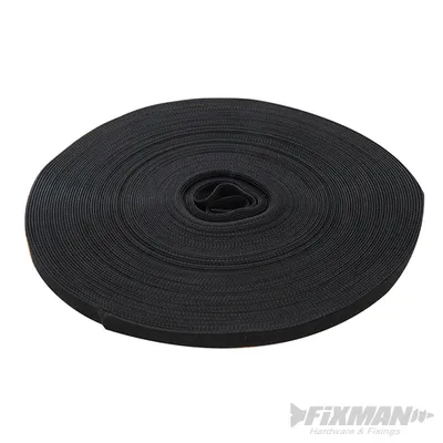 Obrázek produktu pro Fixman páska na suchý zip, černá 10 mm x 25 m