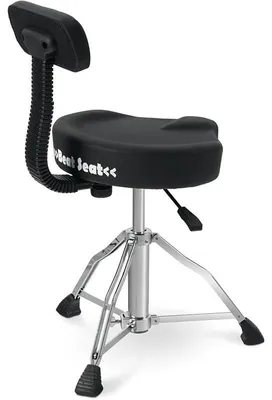 Produktbild von Schlagzeughocker 00101138, mit Rückenlehne, schwarz