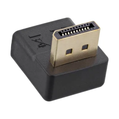 Image de InLine® adaptateur DisplayPort, DisplayPort prise / prise femelle, anguleux vers le bas