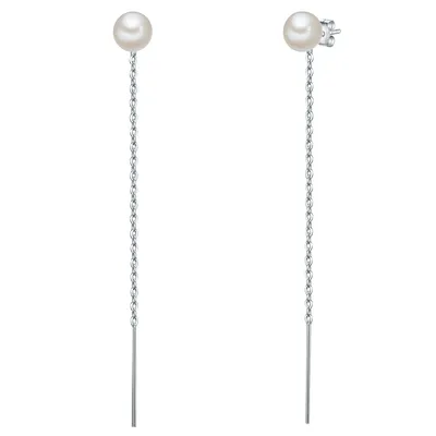 Produktbild von Valero Pearls Perlen-Ohrhänger Sterling Silber Süßwasser-Zuchtperle 50100173