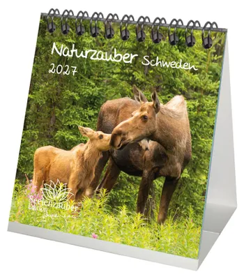 Produktbild von Naturzauber Schweden Tischkalender 10x10cm für 2027 Natur Reise Land Urlaub - Seelenzauber