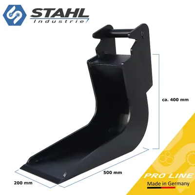 Produktbild von Baggerlöffel Kabellöffel Tieflöffel Drainagelöffel Aufnahme MS01 20cm Breite