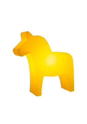 Produktbild von 8 seasons - Motivleuchte Shining Dala Horse 43 cm gelb veredelt Solar