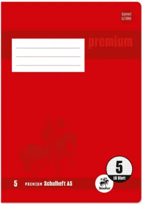 Produktbild von Premium Heft A5 16 Blatt Lineatur 5 5mm kariert