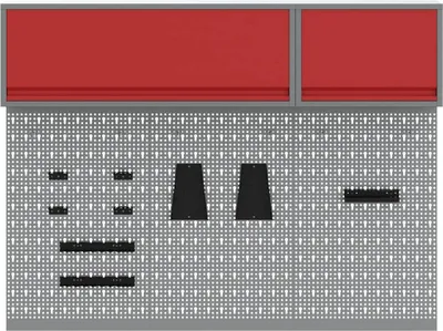 Produktbild von vidaXL Werkzeugschrank-Set 5 stk. Rot Pulverbeschichteter Stahl