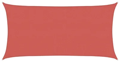 Image de Voile d'ombrage en terre cuite, dimensions 2,5 x 6 mètres, en HDPE