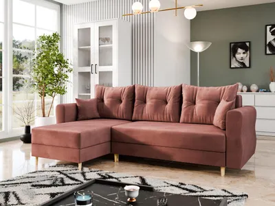 Obrázek produktu pro Rohová sedací souprava EXETER - starorůžová