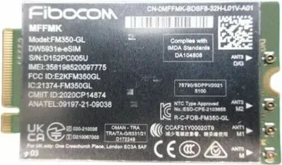 Produktbild von DELL DW5931E Eingebaut WWAN 1250 Mbit/s