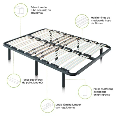 Imagen del producto de duehome -Somier láminas resistente y duradero RX Diamond