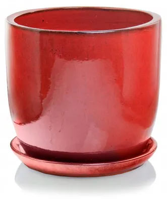 Produktbild von Polnix Keramik Gartentopf Rot Runder Stil 41 cm