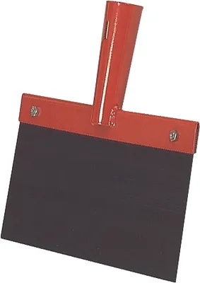 Produktbild von Federstahl-Stoßscharre ohne Stiel Rot 150 x 1,0 mm