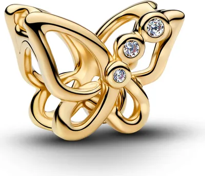 Zdjęcie produktu dla PANDORA MOMENTS Charm Motyl w kolorze złotym 764369C01