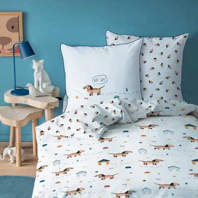 Image de Housse de couette pour enfants 140 x 200 cm en 100% coton avec  Oeko-Tex