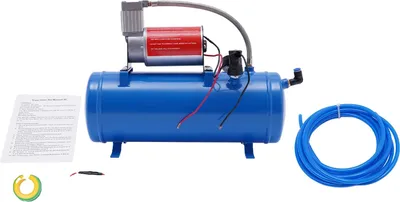 Obrázok produktu pre Vzduchový kompresor, maximálny tlak 150 psi, kompaktný objem 6 l, modrý