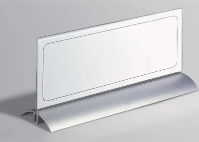 Produktbild von Tischnamensschilder Desk Presenter de Luxe 105x297mm transparent Packung mit 10 Stück