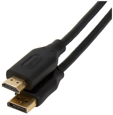 Zdjęcie produktu dla AmazonBasics HL-007264, 3,04 m, HDMI Typu A (Standard), DisplayPort, Męska, Męska, Prosty