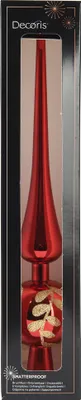Produktbild von Christbaumspitze Kunststoff 30cm 1 Stück weihnachtsrot