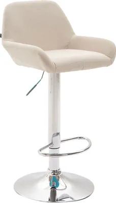 Produktbild von Barhocker HLO-CP8 Stoff chrom  creme
