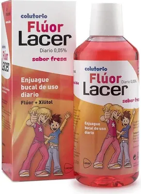 Zdjęcie produktu dla Lacer™ Fluoride 0,05 Strawberry Płyn do płukania ust 500ml