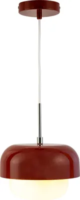 Produktbild von Pendelleuchte LED, Hängelampe, Deckenlampe Pendel, Pendellampe Esstisch, Pendelleuchte für Wohnzimmer, Skandinavische Design, Haipot Dunkelrot