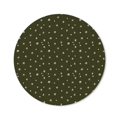 Produktbild von MuchoWow® Mauspad Mousepad Schneeflocke - Winter - Muster 20x20 cm - Mousepads - Maus Mat - Pad - Mausunterlage - Schreibtischmatte
