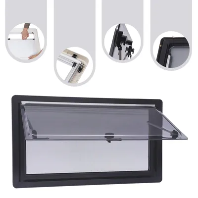 Productafbeelding van Ventilatieraam Camper - Camperraam - Caravanraam - Busraam - Buscamperraam - 900x500 mm