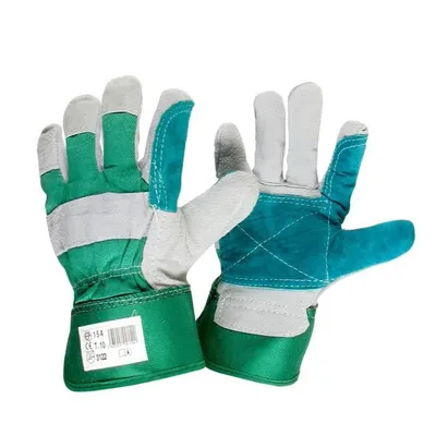 Produktbild von Paar Handhabungshandschuhe aus Rindsleder, Baumwollgefüttert, Größe 10/l. CE-Norm EN420 und EN388 - 3133x.