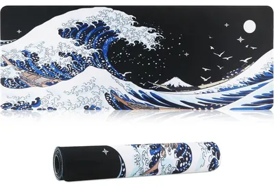 Produktbild von Gaming Mauspad XXL 800 x 300 x 3 mm Wellen 005