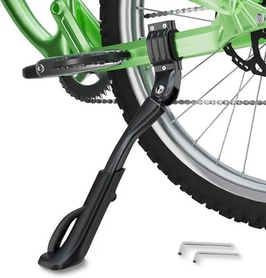 Productafbeelding van Famanu aluminium fietsenstandaard, verstelbaar, stabiel en antislip, geschikt voor strandfietsen en mountainbikes – zwart