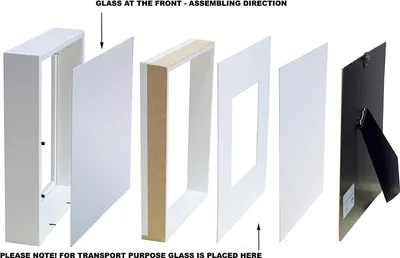 Obrázek produktu pro BD ART 23x23 obrazový rám 3D k vyplnění objektu rám Rám pro objekty se skleněnými/dubovými lanýži