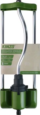 Produktbild von Kinzo Rasensprenger – Sprühkopf für Gartenschlauch – Kreisregner für Garten und Gemüsebeet – Rasen Bewässerung – Einstellbare Wasserverteilung
