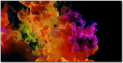 Produktbild von Coloray Bild aus Acryl 140 cm x 70 cm - Bild auf Acrylglas Gehärtetes Acryl Wohnzimmer Dekoration Wanddekoration Küche - Farbiger Rauch