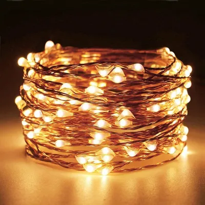 Produktbild von 10m 100 LED Lichterkette Weihnachtsbeleuchtung Innen Party Garten Deko Warmweiß
