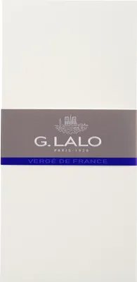 Produktbild von G.Lalo 5x Lalo, Packung mit 25 Karten Vergé de France DL (103x213mm) Weiß 44300L