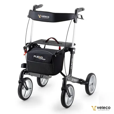 Obrázek produktu pro Veleco FLEXO CARBON – ultralehký a moderní, skládací, se sedátkem a brzdami