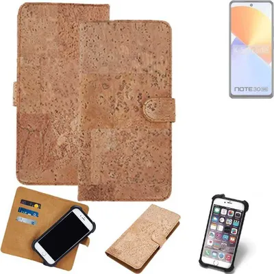 Produktbild von K-S-Trade Hülle kompatibel mit Infinix Note 30 5G  Kork Handyhülle Cover  Schutzhülle TPU Case Bumper in Hellbraun, (1x)