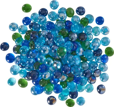 Produktbild von VBS XXL Glas-Muggelsteine "Bunt", 1 kg Ø 1,8 cm