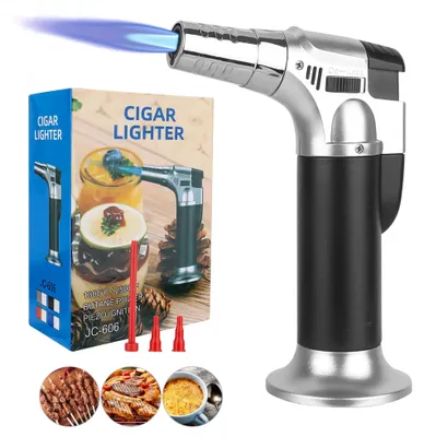 Küchenbrenner, einstellbare Flamme, 3 Düsen, Sicherheitsverriegelung