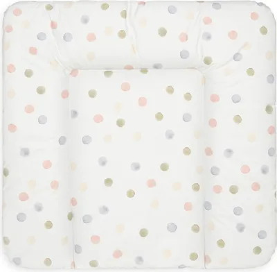 Produktbild von Bonky Wickelauflage 75 x 70 cm weiche Wickelunterlage Baby Wickeltischauflage Abwaschbar - farbige Punkte