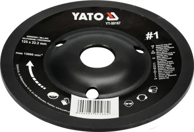 Produktbild von YATO YT-59167 125mm schräge Holzraspel Nr.1