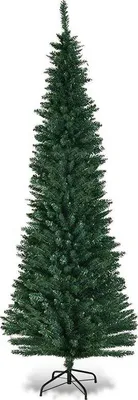 Image de Sapin de Noël artificiel CM20655 avec support métallique, 210 cm