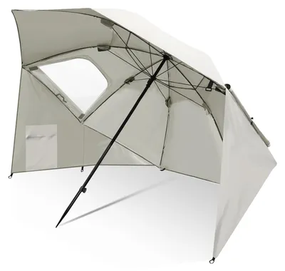 Produktbild von Peviasot Sonnenschirm 210 cm UPF 50+, tragbarer Strandschirm, neigbar & wasserabweisend für Strand Balkon Garten Urlaub Beige