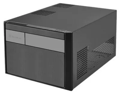Produktbild von Silverstone SST-SG11B, Small Form Factor (SFF), PC, Schwarz, micro ATX, Mini-DTX, Mini-ITX, ABS Synthetik, Acryl, Stahl, 1x 120 mm