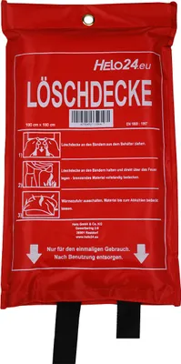 Produktbild von Feuerlöschdecke Löschdecke Feuerdecke Feuerlöscher Fiberglas 1,8x1,8m DIN EN1869