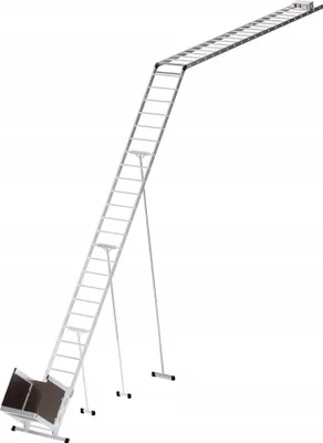 Produktbild von Drabest | Leiterlift Dachdecker, 125 kg Traglast, 1050W Motor, 12 m Seil, Aluminium Konstruktion, Bis 12,5 m Höhe, Transportwagen, Schnelle Montage
