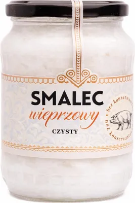 Zdjęcie produktu dla Smalec wieprzowy czysty 570 g/ 720 ml - Schronisko Bukowina