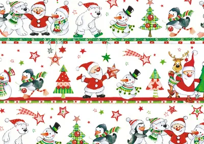 Produktbild von SUSY CARD Weihnachts-Geschenkpapier "Xmas kids" (B)700 mm x (L)2 m