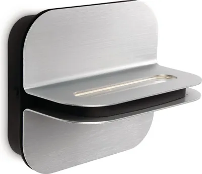 Produktbild von Philips myLiving Wandleuchte 332574816, Oberfläche, 2 Glühbirne(n), 2700 K, IP20, Aluminium