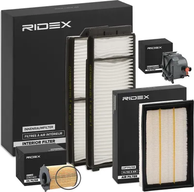 Produktbild von RIDEX Filterset Inspektionspaket Filtersatz für MAZDA 3 (BK) 3 Stufenheck (BK)